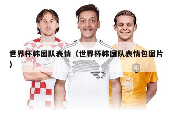 世界杯韩国队表情（世界杯韩国队表情包图片）