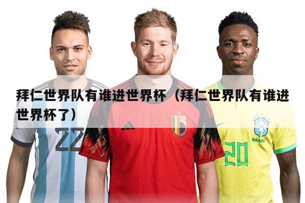 拜仁世界队有谁进世界杯（拜仁世界队有谁进世界杯了）